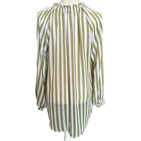 NWOT - Show Me Your Mumu - Charlene Green and White Striped Top - size Small - Picture 3 of 4